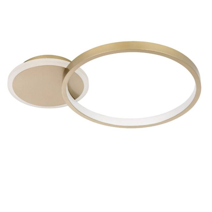 Goldene moderne Deckenleuchte Aluminium, Sivan, 15W, warm- bis kaltweiß einstellbare LED, 3-stufig dimmbar