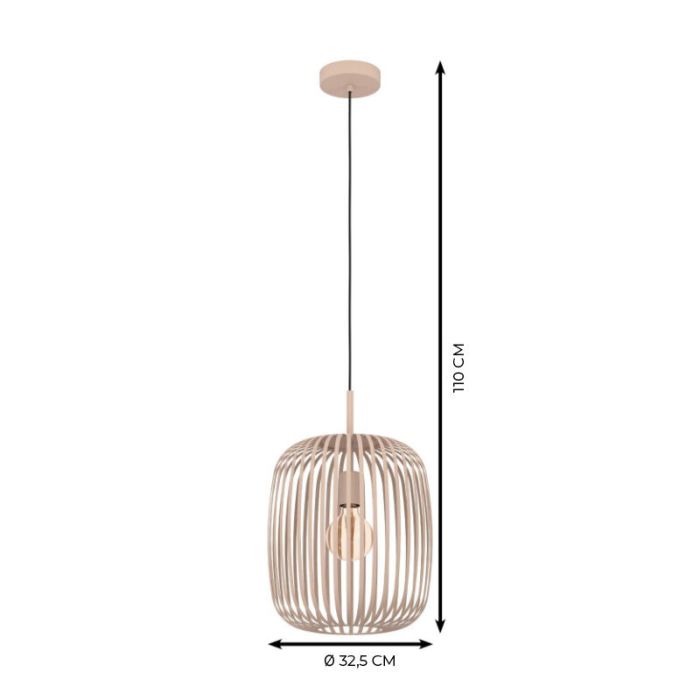 Beige industrielle Pendelleuchte Aluminium, Pietro