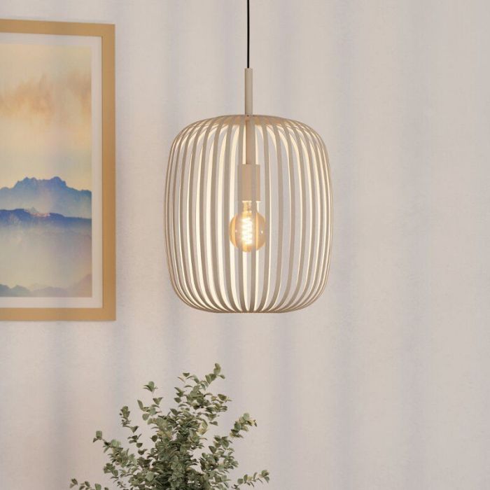 Beige industrielle Pendelleuchte Aluminium, Pietro