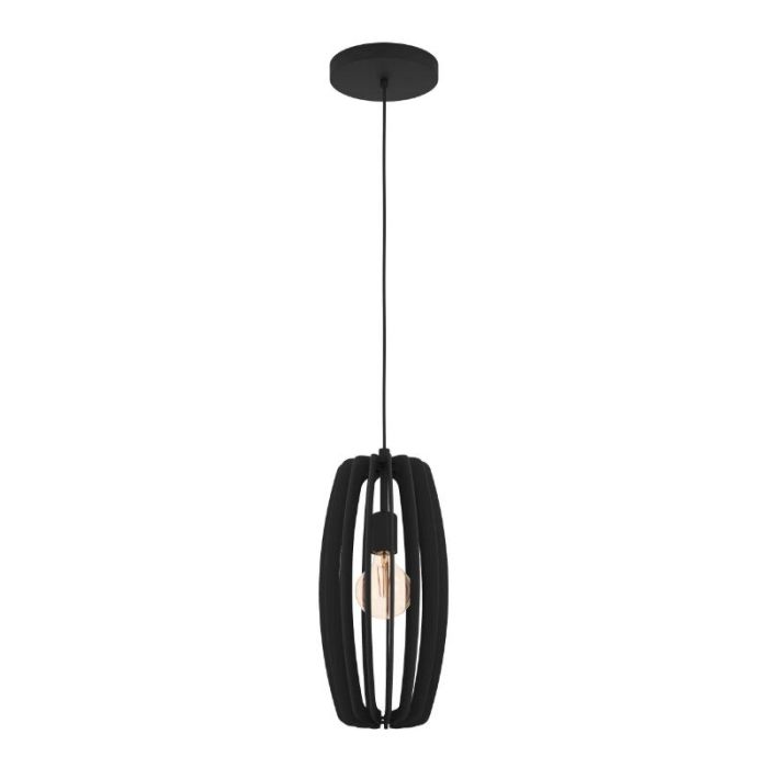 Holz Pendelleuchte Schwarz, Wilko