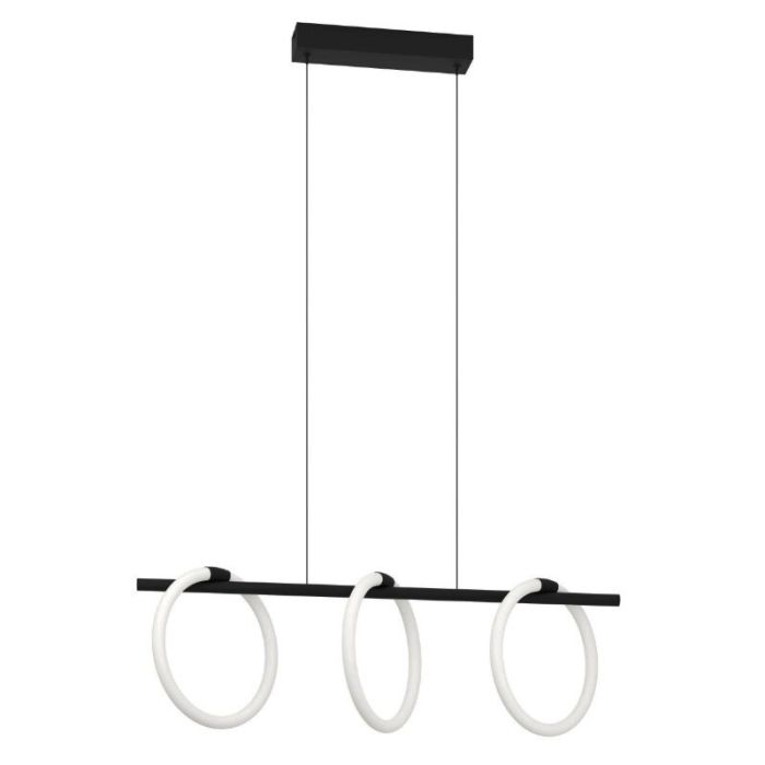 Schwarze moderne Pendelleuchte Aluminium, Thibaut, 9W, 3000K LED