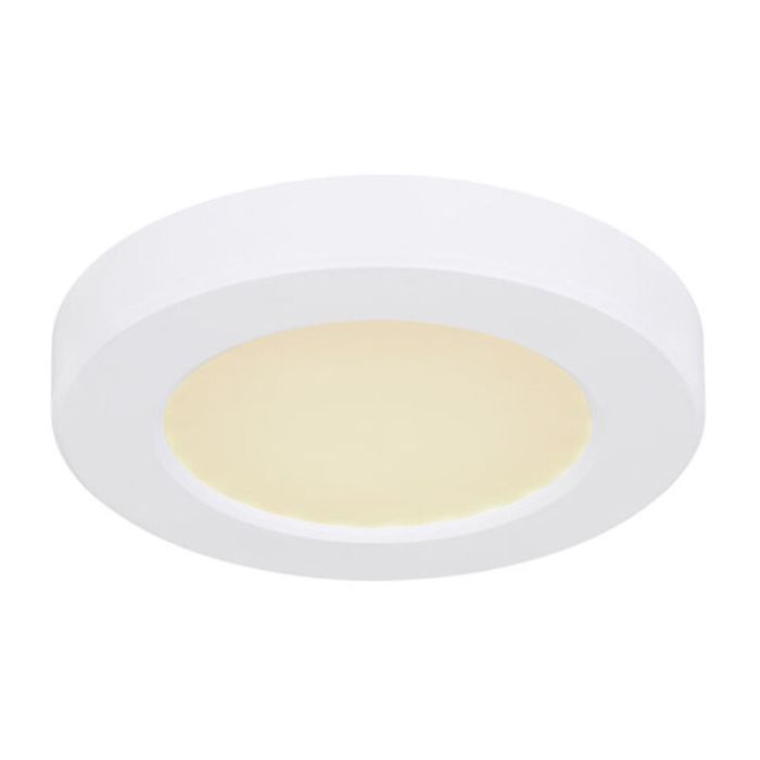 Weiße Deckenlampe Kunststoff, Cage, 6W, in Lichtfarbe einstellbare LED