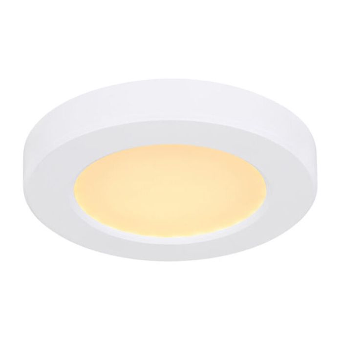 Weiße Deckenlampe Kunststoff, Cage, 6W, in Lichtfarbe einstellbare LED