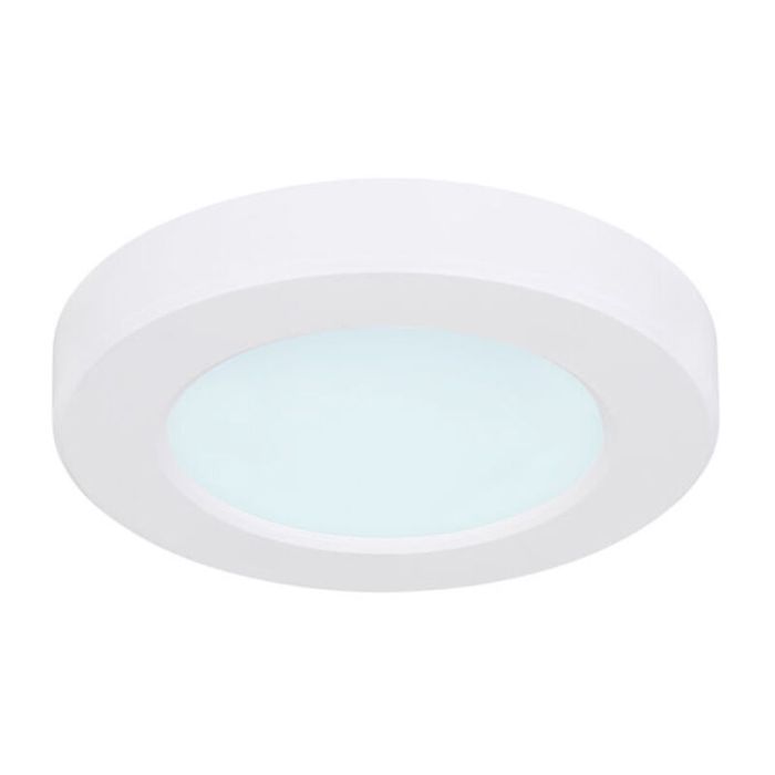 Weiße Deckenlampe Kunststoff, Cage, 6W, in Lichtfarbe einstellbare LED