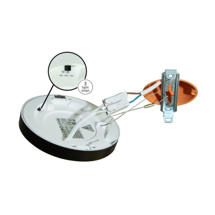 Weiße Deckenlampe Kunststoff, Cage, 6W, in Lichtfarbe einstellbare LED