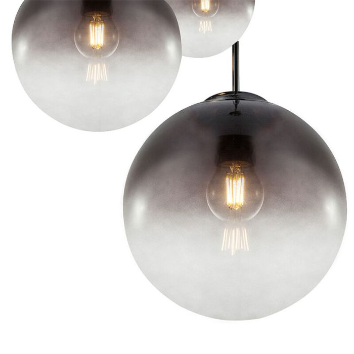 Chrom design Pendelleuchte Glas, Novia