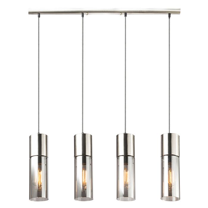 Nickel design Pendelleuchte Glas, Xena