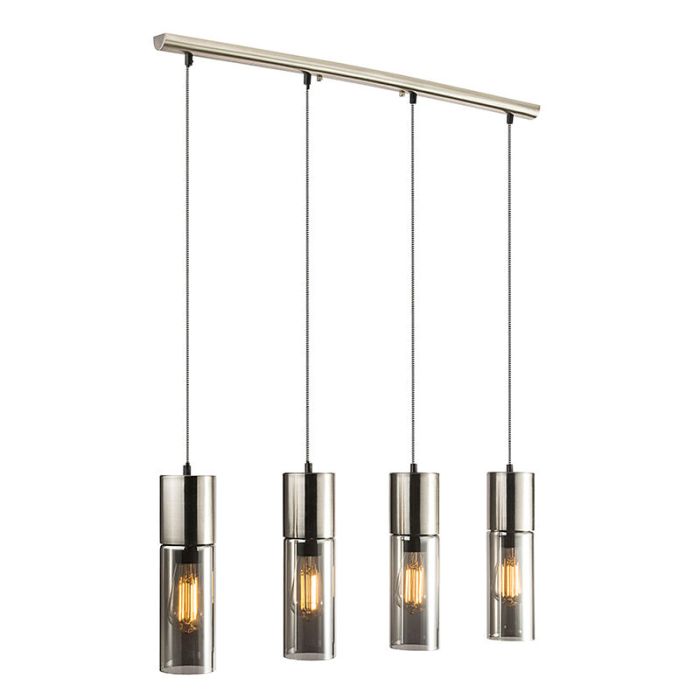 Nickel design Pendelleuchte Glas, Xena