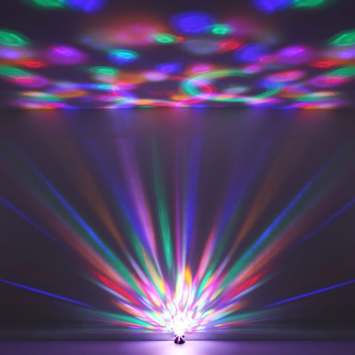 Mehrfarbige Disco Beleuchtung Kunststoff, Laurin, 3W, RGB LED, mit Schalter