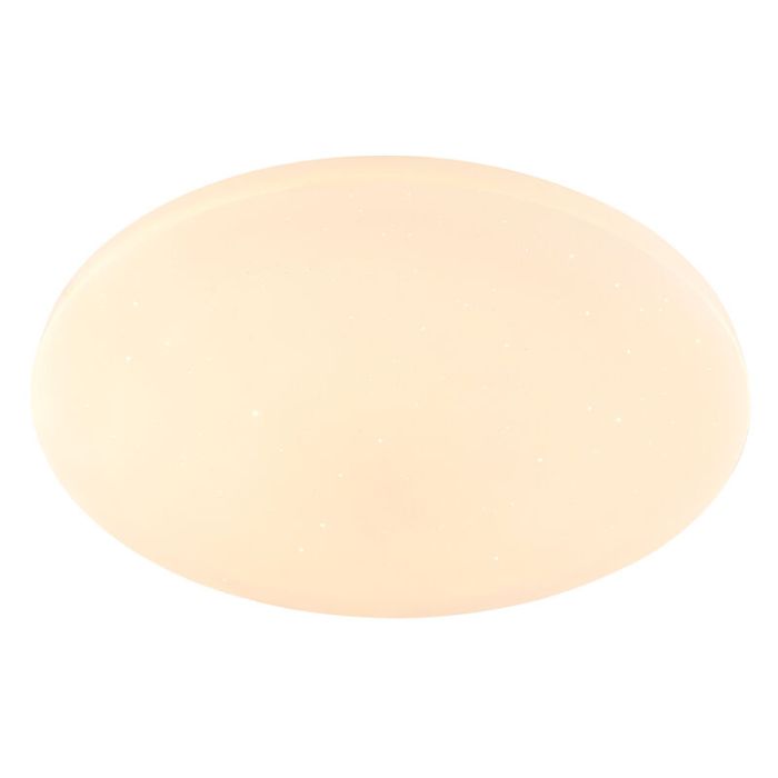 Weiße moderne Smart Deckenleuchte Metall, Helena, 30W, warm- bis kaltweiß einstellbare LED