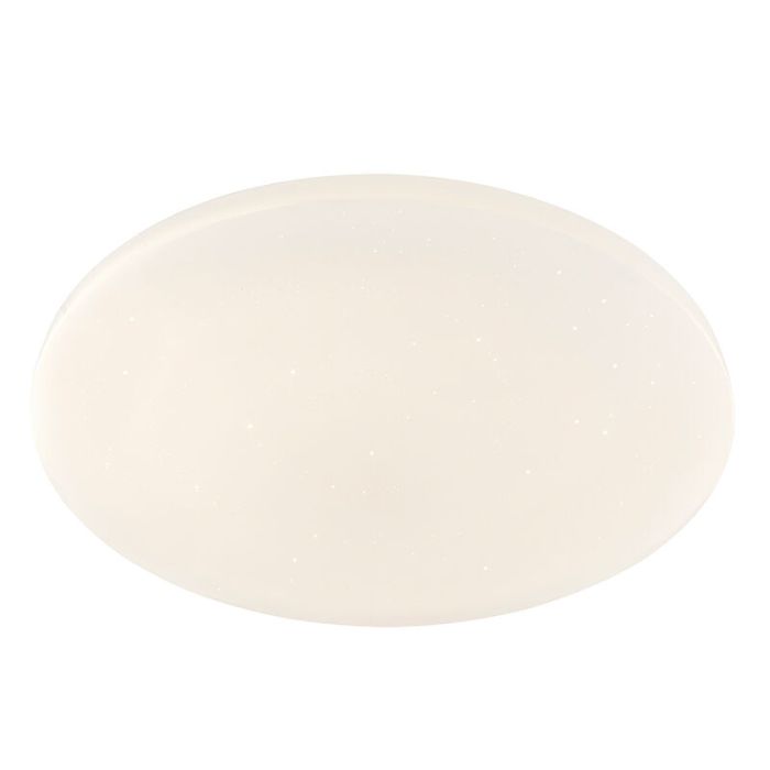 Weiße moderne Smart Deckenleuchte Metall, Helena, 30W, warm- bis kaltweiß einstellbare LED
