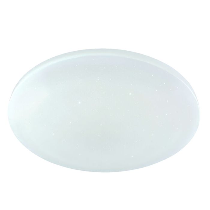 Weiße moderne Smart Deckenleuchte Metall, Helena, 30W, warm- bis kaltweiß einstellbare LED