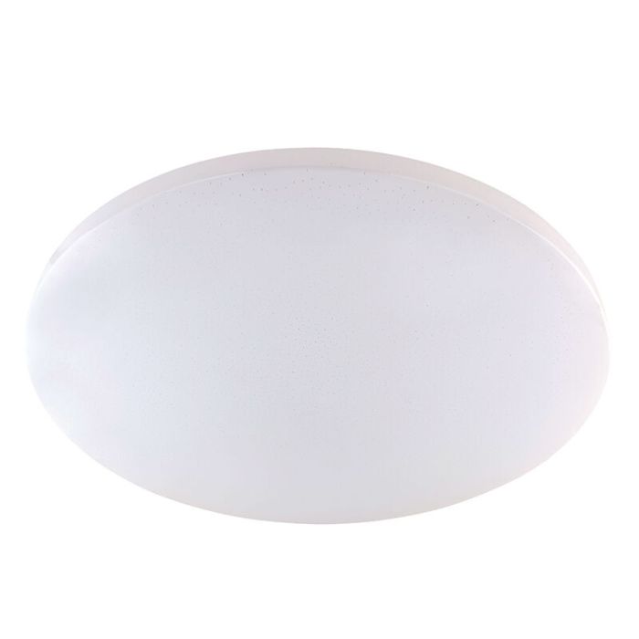Weiße moderne Smart Deckenleuchte Metall, Helena, 30W, warm- bis kaltweiß einstellbare LED