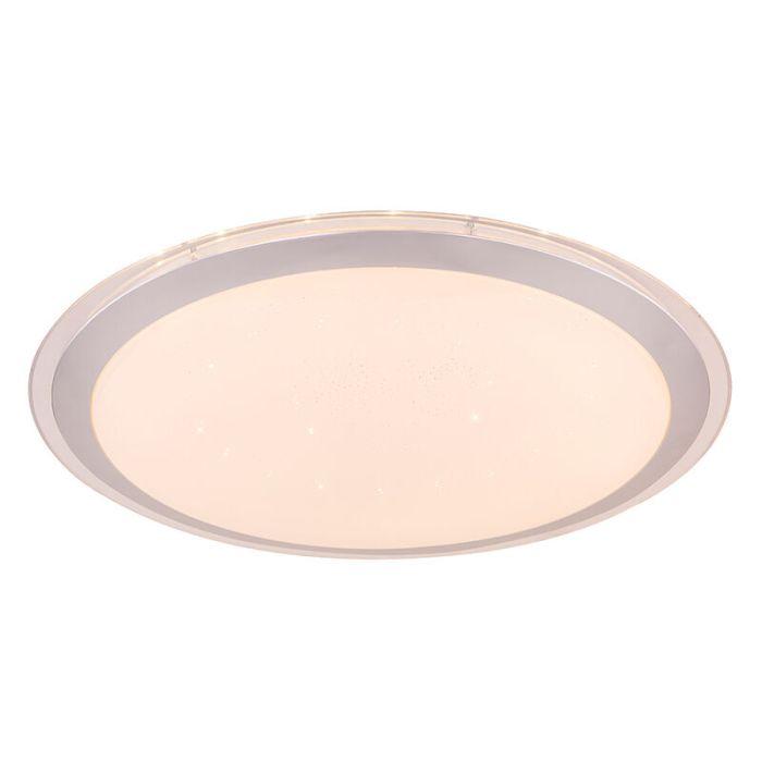 Weiße moderne Smart Deckenleuchte Metall, Vinay, 30W, RGBW LED