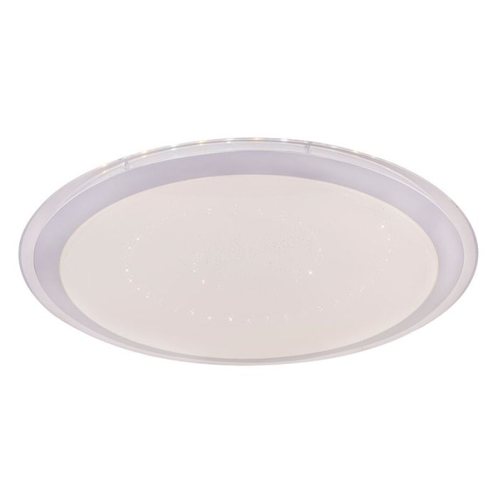 Weiße moderne Smart Deckenleuchte Metall, Vinay, 30W, RGBW LED