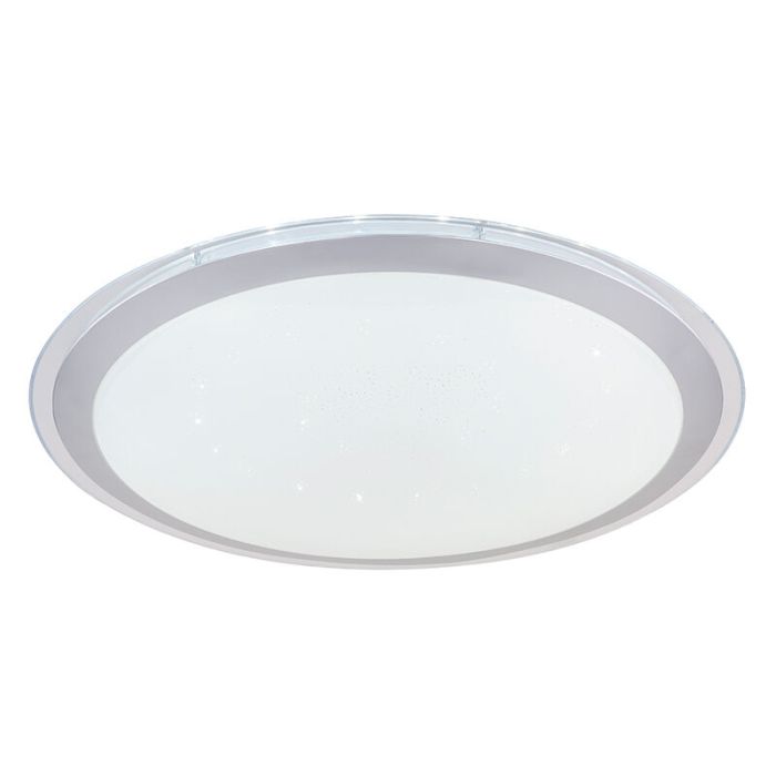 Weiße moderne Smart Deckenleuchte Metall, Vinay, 30W, RGBW LED
