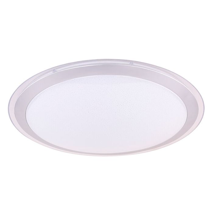 Weiße moderne Smart Deckenleuchte Metall, Vinay, 30W, RGBW LED