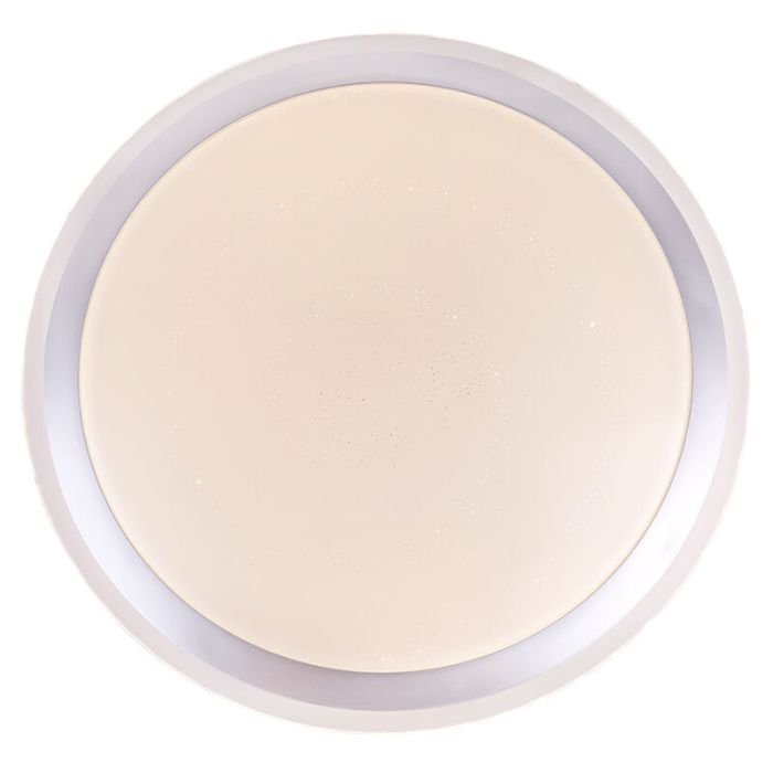 Weiße moderne Smart Deckenleuchte Metall, Vinay, 30W, RGBW LED