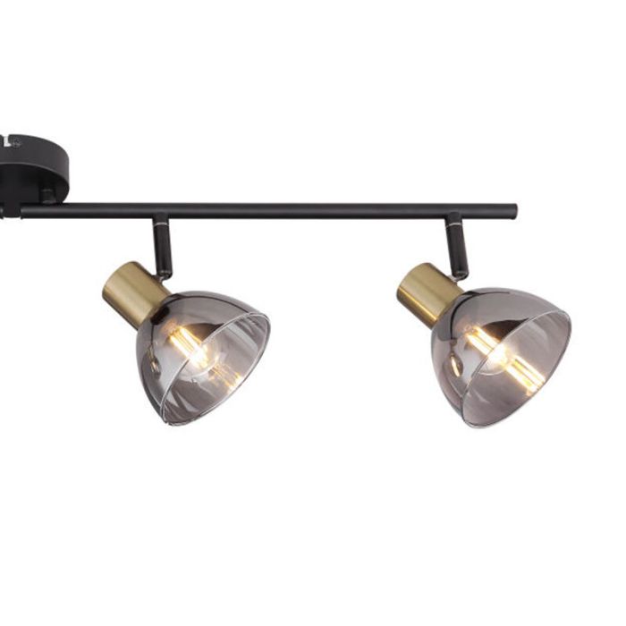 Goldene moderne Deckenstrahler Glas, Arthur