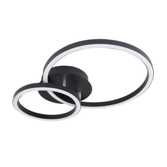 Schwarze moderne Deckenlampe Metall, Palica, 18W, 3000K LED