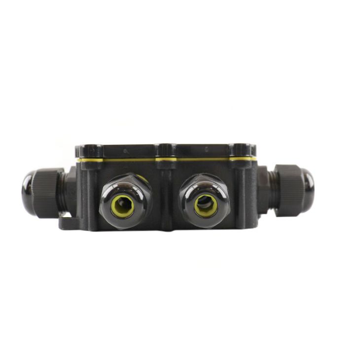 Wasserdichte 6-Wege-Kabelkupplung mit innenliegendem Wago-Stecker, IP68