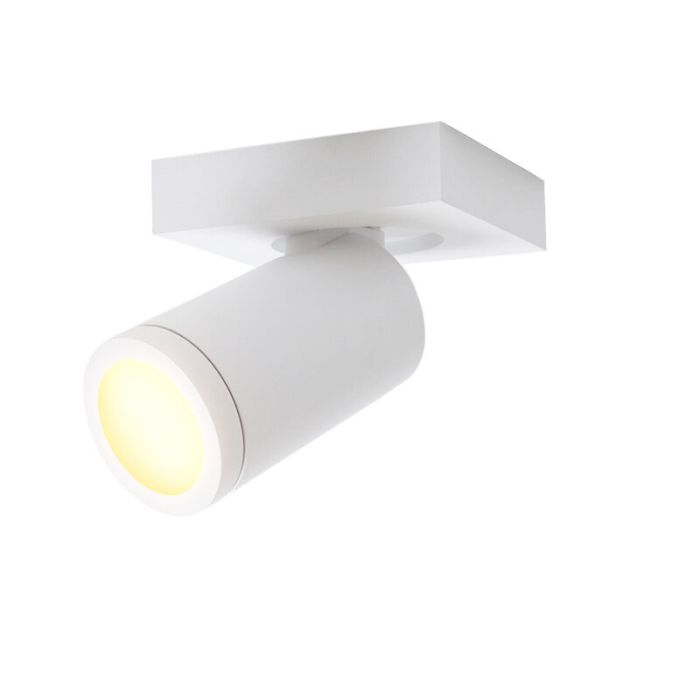 Weiße Badezimmer Deckenstrahler Kenan, 1L, modern, IP44
