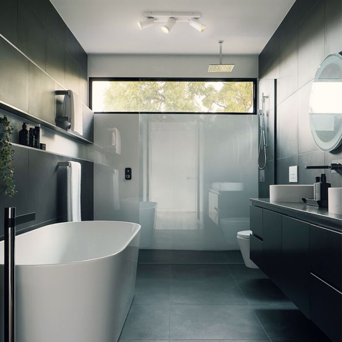 Weiße Badezimmer Deckenstrahler Kenan, 3L, modern, IP44