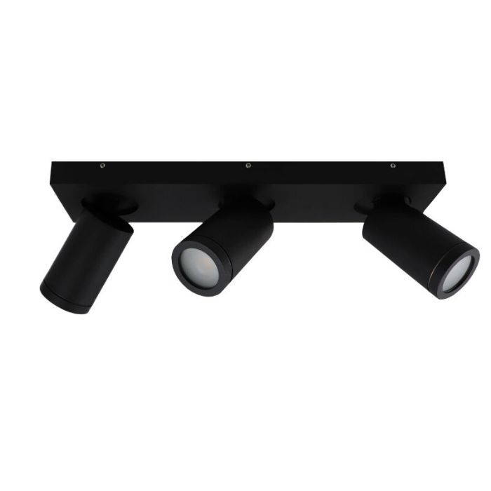 Schwarze Badezimmer Deckenstrahler Kenan, 3L, modern, IP44