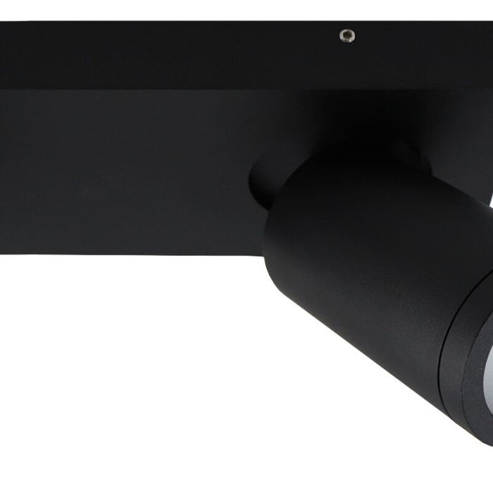 Schwarze Badezimmer Deckenstrahler Kenan, 3L, modern, IP44