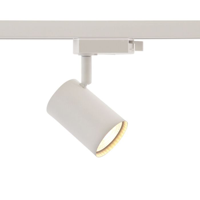 3M weißes 1 phase Schienenbeleuchtung System + 5 Elena Strahler