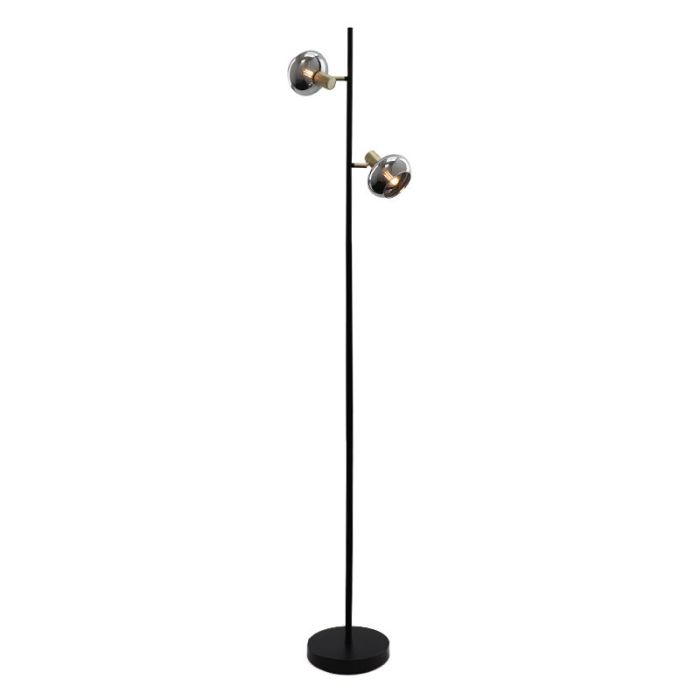 Design Stehlampe Grau, Skip, mit Schalter