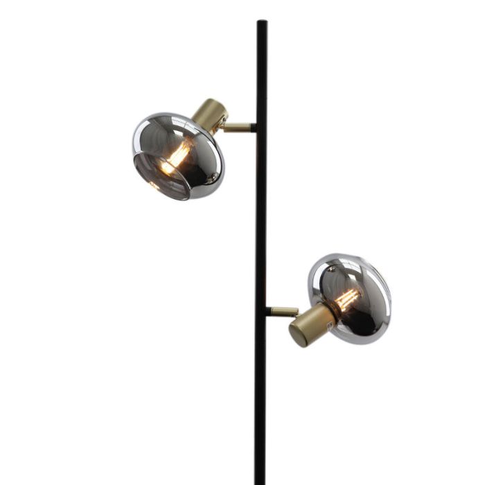Design Stehlampe Grau, Skip, mit Schalter