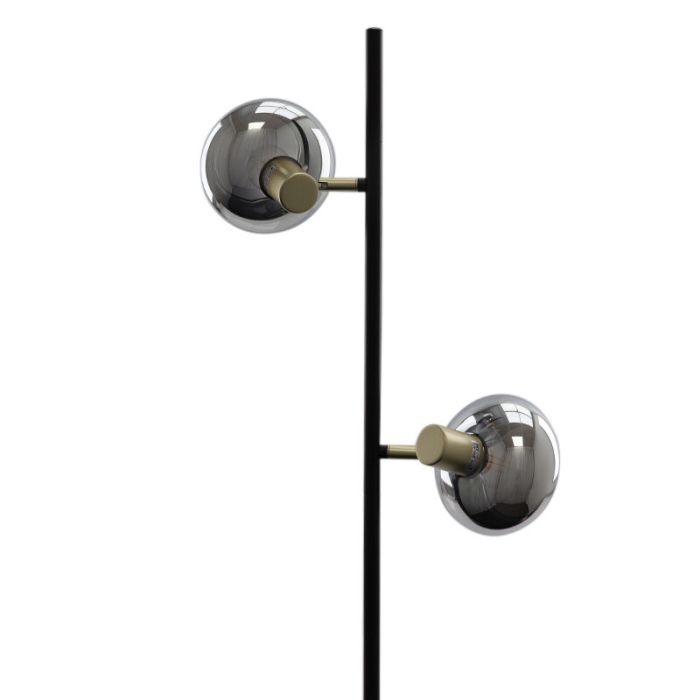 Design Stehlampe Grau, Skip, mit Schalter