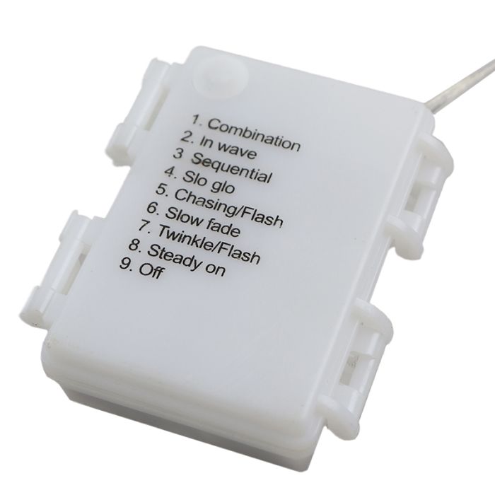 6 Zuckerstangen-Gartenstecker, 8 Positionen, IP44