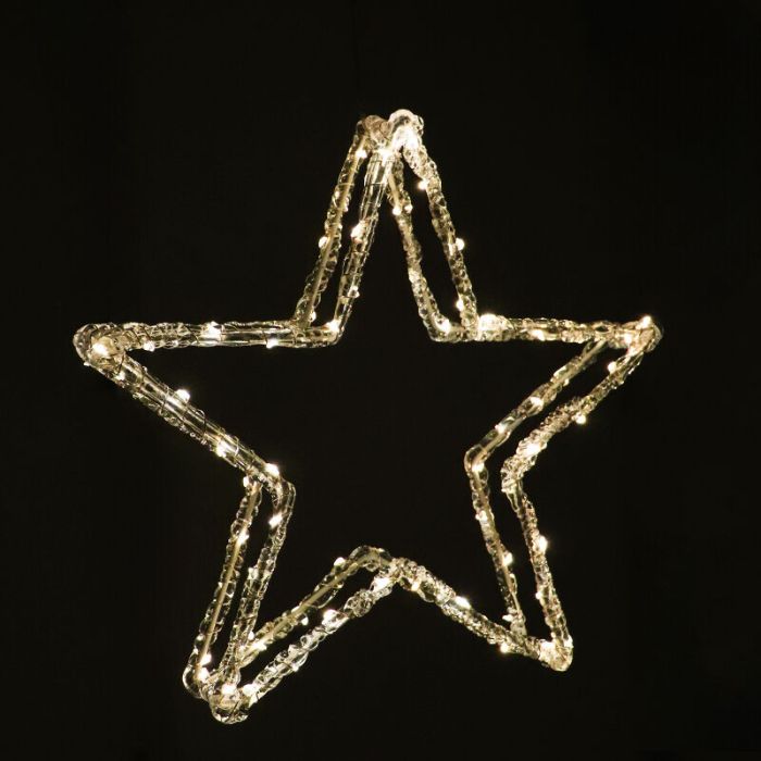 LED-Weihnachtsstern, 80 warmweiße Leds, IP44