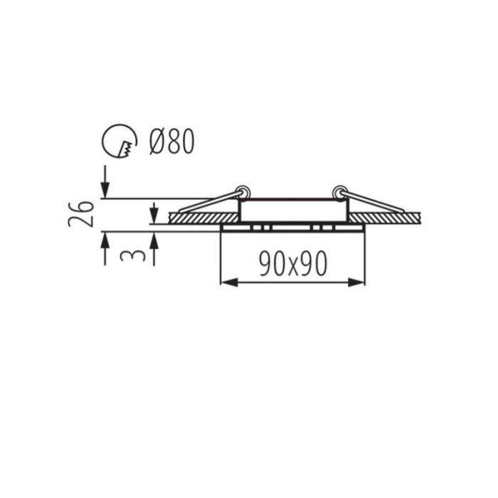 Aluminium Einbaustrahler Weiß, Heido