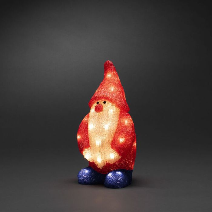 Rote Weihnachts 3D Weihnachtsfigur Acryl, Kerstman, 2W, 4000K LED, IP44