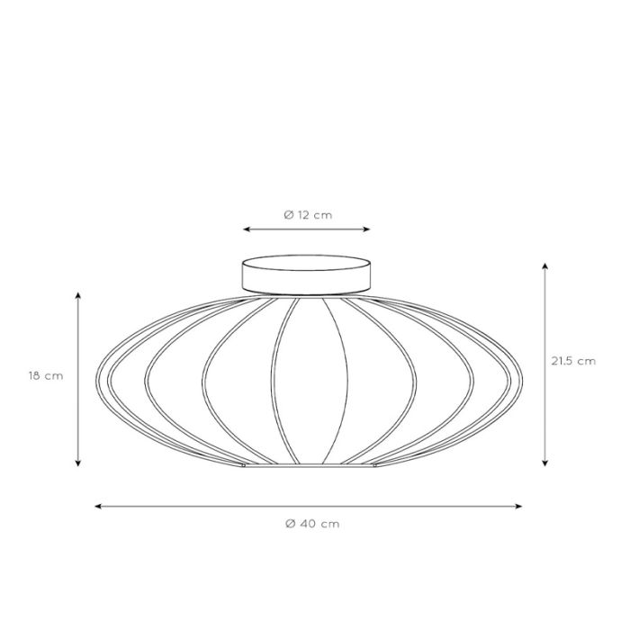 Schwarze Deckenlampe Modern, Corina