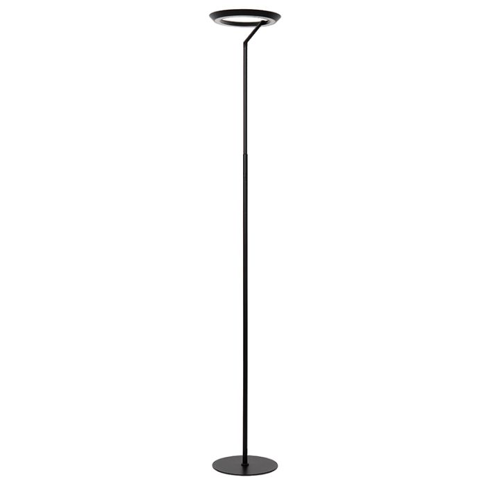Schwarze Stehlampe Modern, Celeste, 21W, 2700K LED, mit Touch-Dimmer