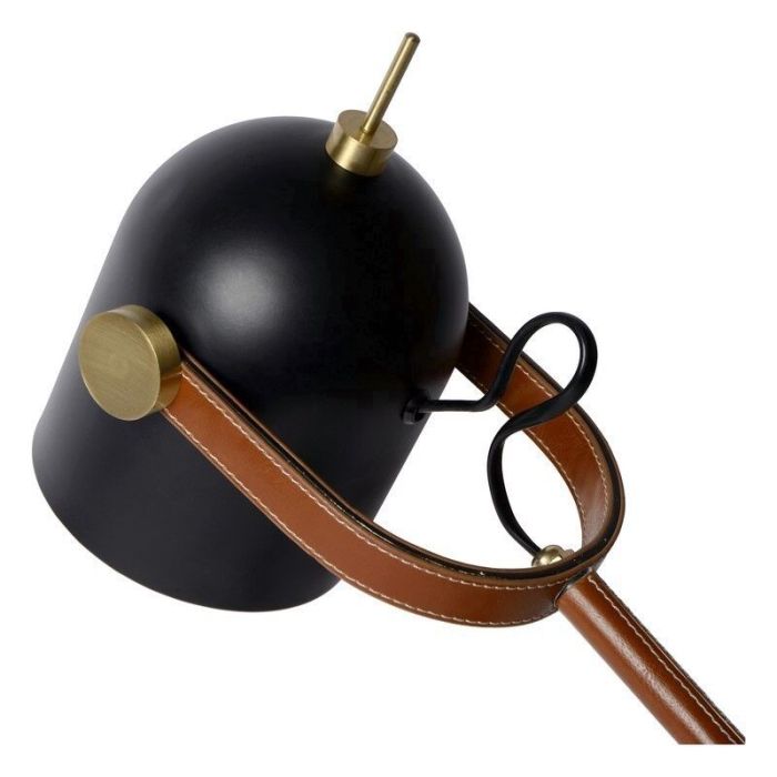 Braune Schreibtischlampe Retro, Waylon, mit Schalter
