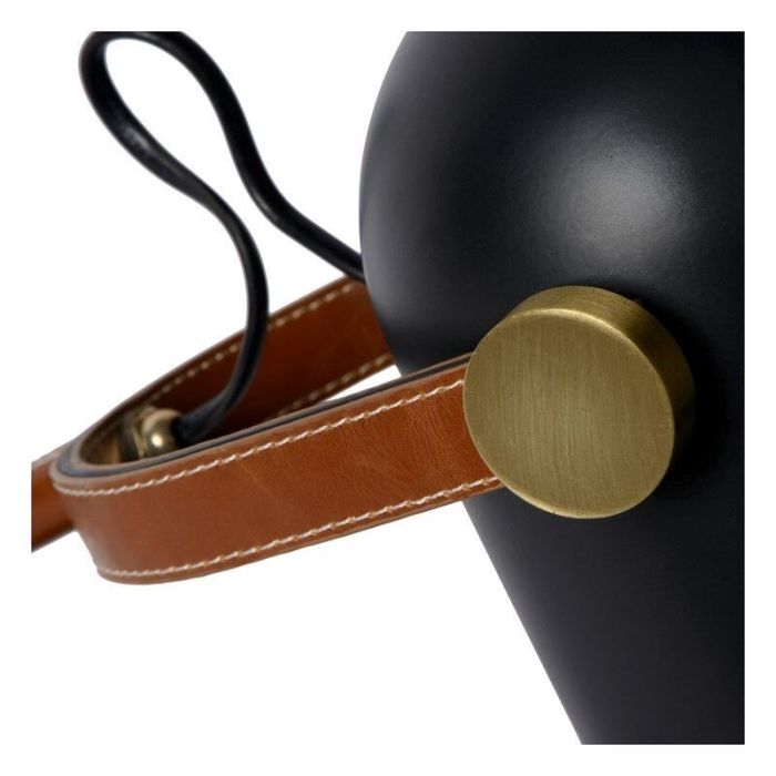 Braune Schreibtischlampe Retro, Waylon, mit Schalter