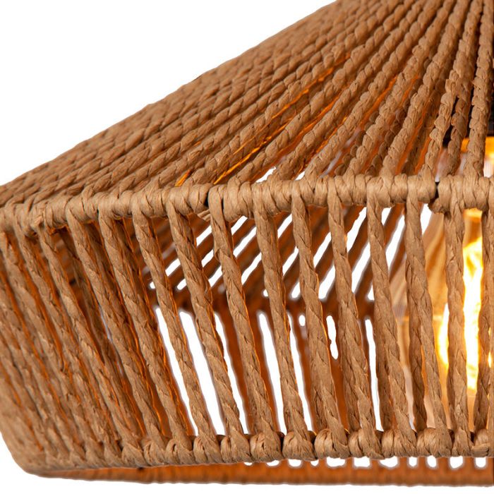 Rattan Pendelleuchte Holz, Yunkai