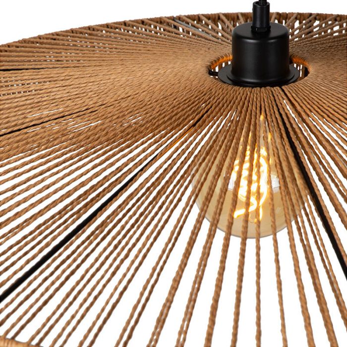 Rattan Pendelleuchte Holz, Yunkai