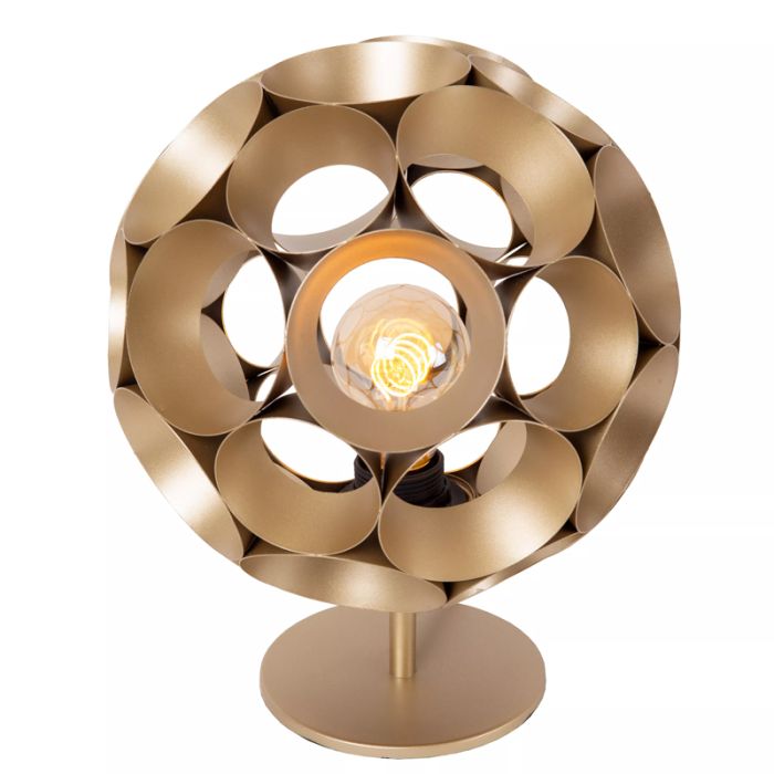 Goldene Tischleuchte Modern, Hannelore