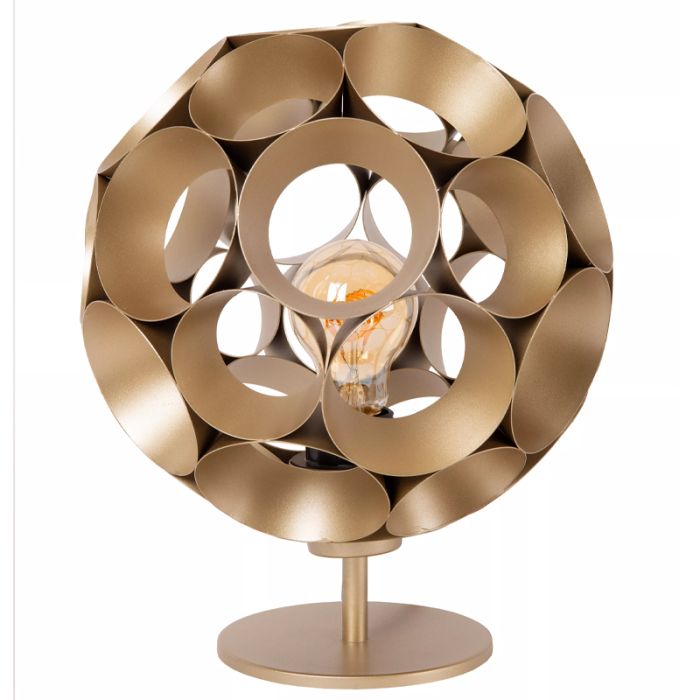 Goldene Tischleuchte Modern, Hannelore