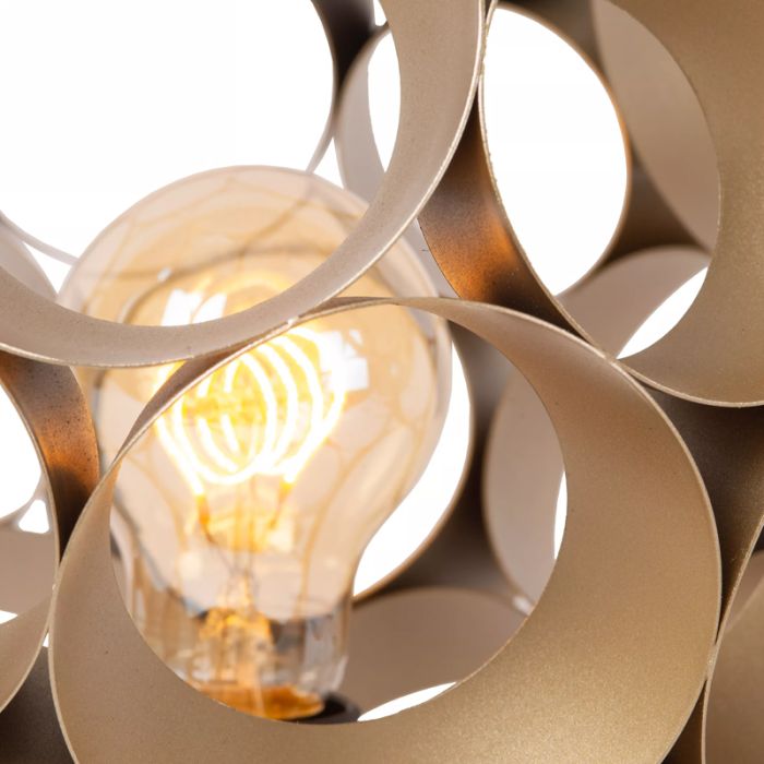 Goldene Tischleuchte Modern, Hannelore