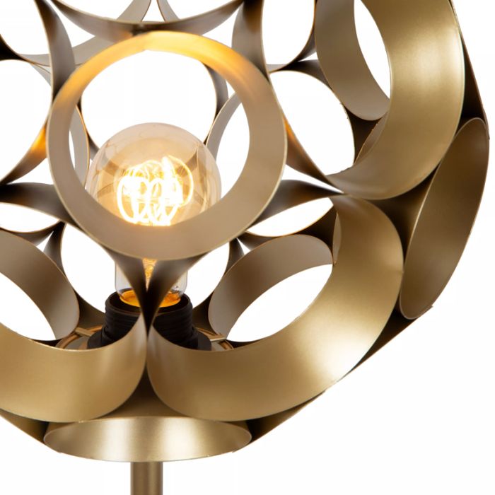 Goldene Stehlampe Modern, Hannelore