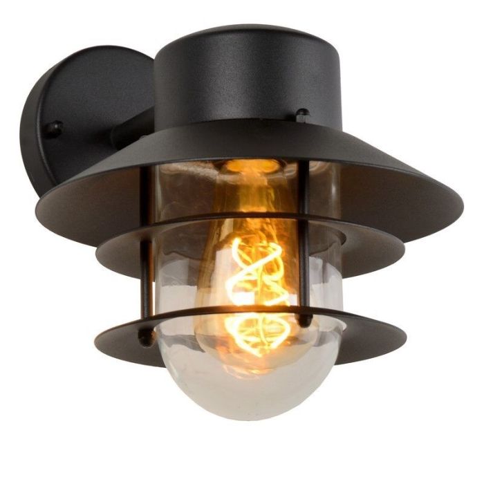 Schwarze Außenleuchte Modern, Zico, IP44