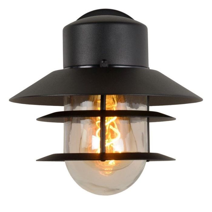 Schwarze Außenleuchte Modern, Zico, IP44