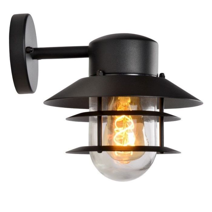 Schwarze Außenleuchte Modern, Zico, IP44